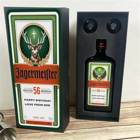 Personalised Jägermeister T Set Add A Personal Touch