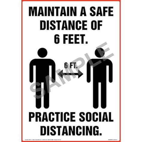 Maintain A Safe Distance Floor Decal Jj Keller