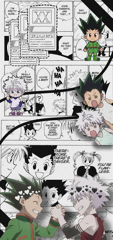 Killua And Gon Aesthetic Anime Black Black And White Gon Hunter X