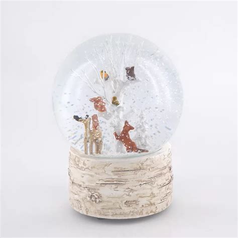 The Holiday Aisle Woodland Animals Snow Globe Wayfair Snow Globes