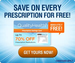 While prices for most drugs at pharmacies are very high for the uninsured patient, you may be able to save 85% or more using our free prescription savings card. Quality Health - Prescription Savings Card