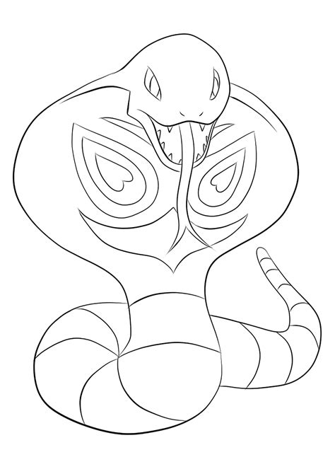 Arbok Coloring Page Coloring Pages