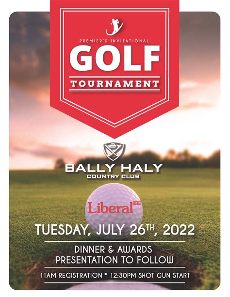 Premiers Invitational Golf Tournament 2022 Liberal Party Of