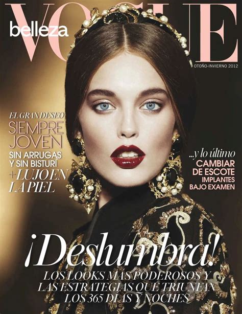 Vogue Mexico Belleza Oct 12 “rouge Et Noir” Emily Di Donato Matthew Scrivens Fabian Podesta