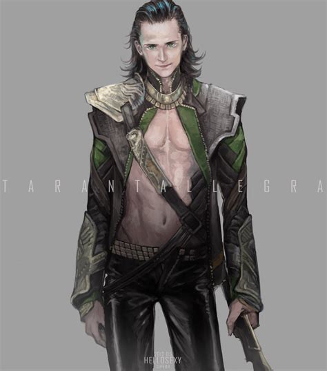 Credit To Artist Written On Art And WOW We Need More Half Naked Loki O O Thor X Loki Loki Art