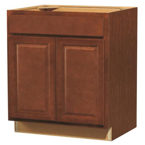 Sink base cabinet has 2 wood drawer the 60 in. Diamond NOW Cheyenne 30-in W x 35-in H x 23.75-in D Saddle ...