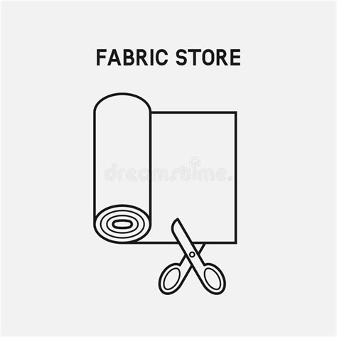 Fabric Roll Logo Stock Illustrations 3483 Fabric Roll Logo Stock