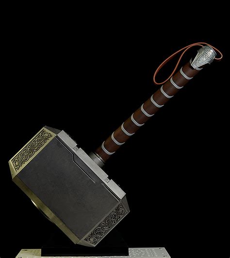 Thor used his hammer the mjolnir in formal ceremonies such as marriages, births, and funerals to bless the people and community as a whole and ward off the the mjolnir hammer then was inherited by thor's sons, magni and modi. Review and photos of Mjolnir Thor's Hammer prop replica by ...