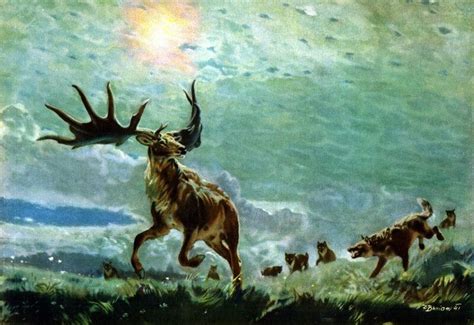 Irish elk 2 color reduction linocut thomas shahan | etsy. Zdenek Burian - Megaloceros (giant elk) | Prehistoric (retro) | Pinterest | Elk