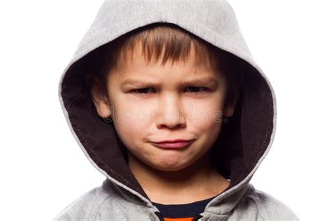 Kid Making Funny Expressions He Is Sad Stock Image Image Of Posing