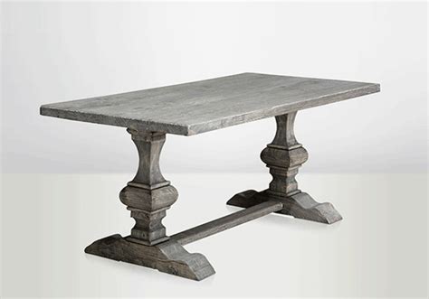 Check us out on our range of stunning designer furniture singapore now. farm table, grey wood, monastery table, old wood table ...