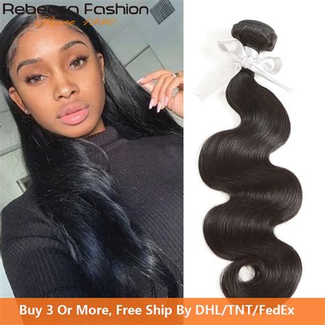 Rebecca Malaysian Body Wave 4 Bundles Deal 10 To 26 Inch Non Remy Body Wave Weave Hair