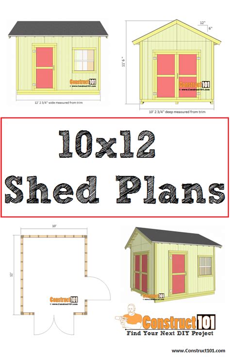 Free Shed Plans With Drawings Material List Free Pdf Download