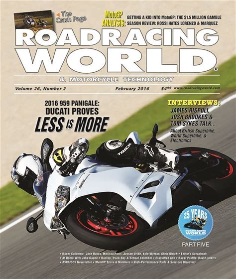 the february 2016 issue of roadracing world and motorcycle technology is now available online