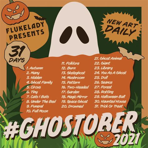 Ghostober 2022 Halloween Art Challenge Flukelady