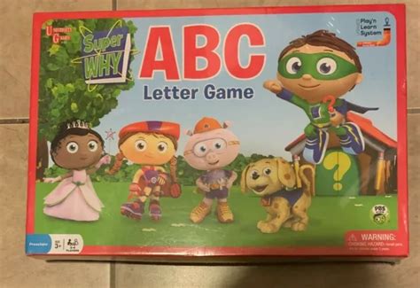 Super Why Abc Letter Game Pbs Kids Board New Factory Sealed Eur 2737