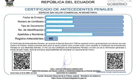 Paso A Paso Para Descargar El Certificado De Antecedentes Penales En Ecuador