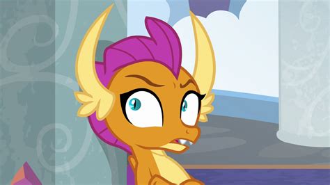 Image Smolder Looks Puzzled At Spike And Ember S8e1png My Little