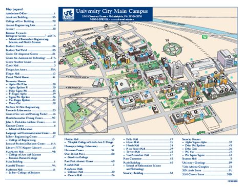 Drexel University Campus Map Map Vectorcampus Map
