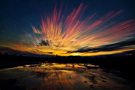 Painted Skies Using Hundreds Of Time Lapse Photographs Gallery