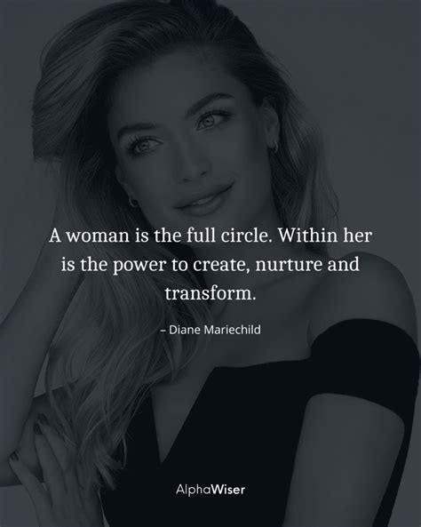 A Woman Is The Full Circle Within Her Is The Power To Create Nurture And Transform Women Quotes
