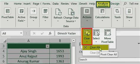 How To Delete A Pivot Table Step By Step Guide To Remove Pivot Table