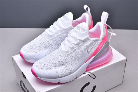 Ladies Nike Air Max 270 Whitehot Pink With Iridescent Swoosh