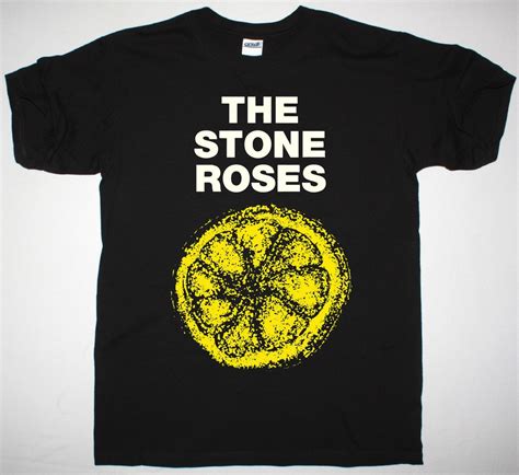 The Stone Roses Lemon New Black T Shirt Best Rock T Shirts