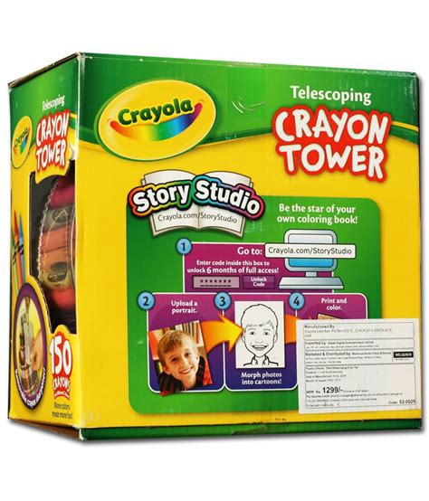 Crayola Telescoping Crayon Tower With 150 Colors Buy Online At Best