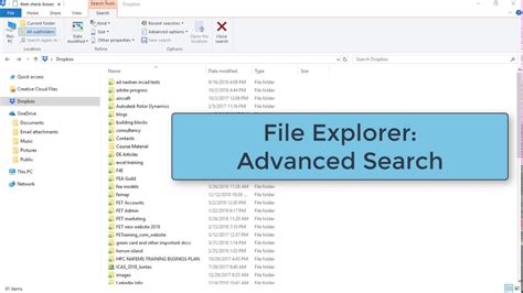 File Explorer Advanced Search Methods Youtube
