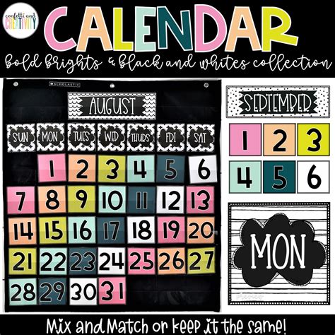 Bold Brights Calendar Pack