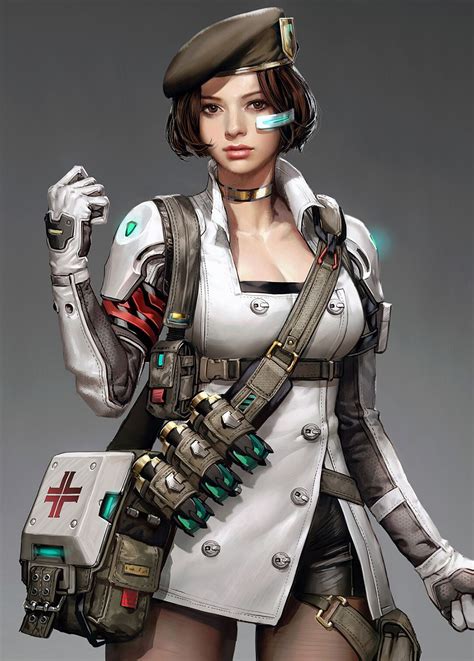 Medic In Mobile Fps Blackshot M Seunghee Lee Cyberpunk Character