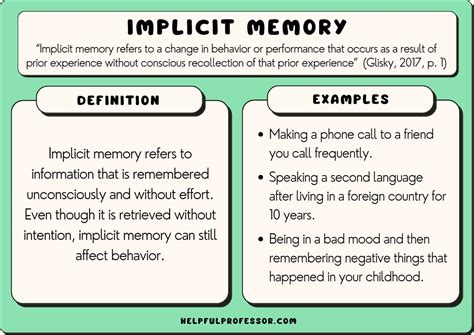 10 Implicit Memory Examples 2024