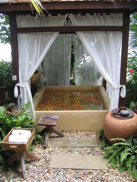From slimy reptile spas to urbanized spa cabins. 31 Soothing Outdoor Spa Ideas For Your Home - DigsDigs