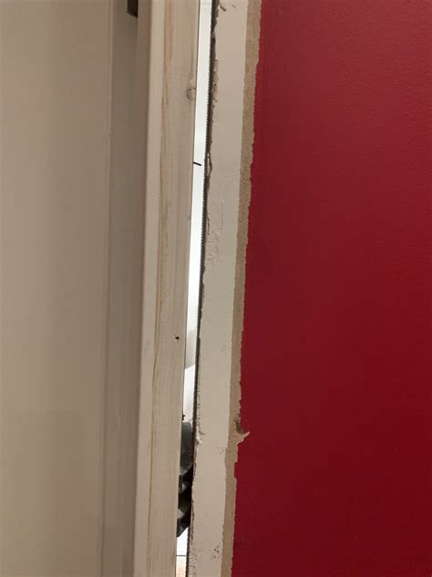 Gap Internal Door Frame And Plasterboard Wall Diynot Forums