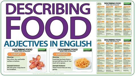 Describing FOOD Adjectives In English ESOL Vocabulary Lesson YouTube