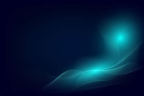 Blue Particle Line Wave Abstract Background Modern Design With Copy