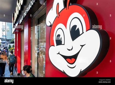 Filipino Multinational Chain Of Fast Food Jollibee Restaurant Seen In