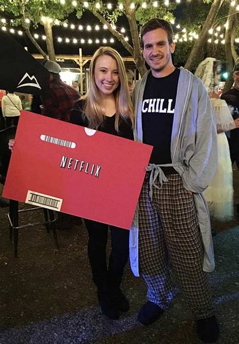 Didn't this fun diy netflix and chill valentine's pillow turn out. 41 DIY Couples Costumes for Halloween | Page 2 of 4 | StayGlam