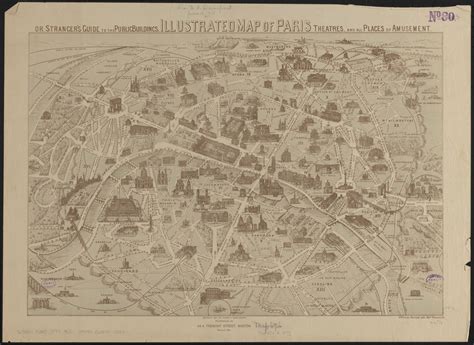 Illustrated Map Of Paris Norman B Leventhal Map And Education Center
