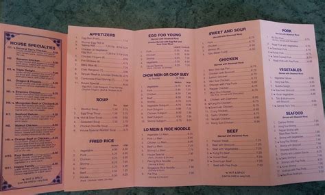 Menu At Lily Chinese Restaurant Olmsted Falls