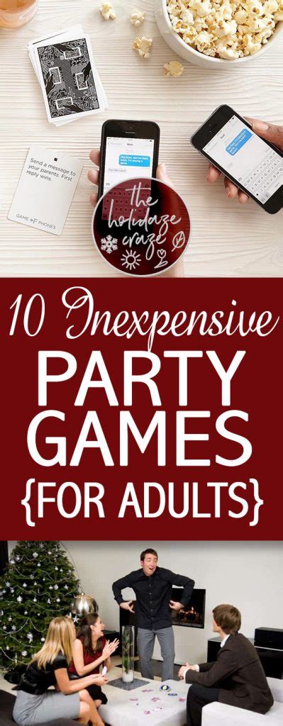 10 Inexpensive Party Games {for Adults} The Holidaze Craze