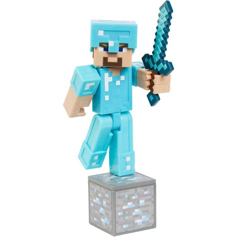 Minecraft Action Figure Alex With Diamond Armor Pack Peacecommission