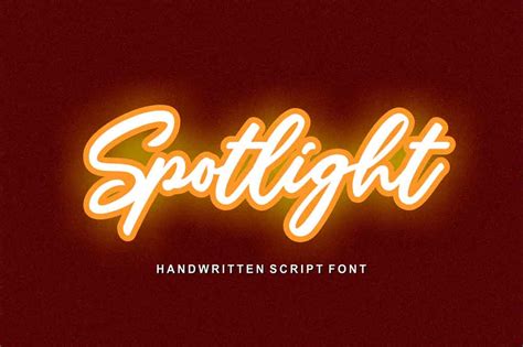 Spotlight Handwriting Font Dfonts