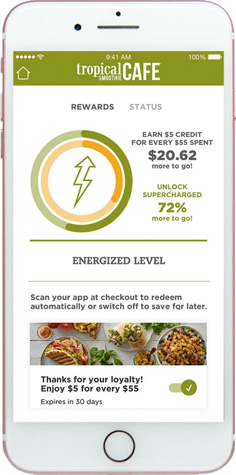 Download the everyday rewards app and get started in a few simple steps. Download Our Mobile Rewards App | Tropical Smoothie Cafe