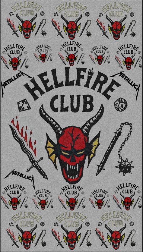 Hellfire Club Stranger Things Metallica Wallpaper Póster De Música