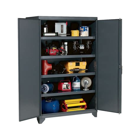 These offer mobility, as well as stability, when you need it. Edsal Extra Heavy-Duty Storage Cabinet — 48in.W x 24in.D x ...