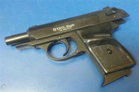 Walther Ppk Replica Black Gun Pistol Movie Prop Training Ekol Major 9mm