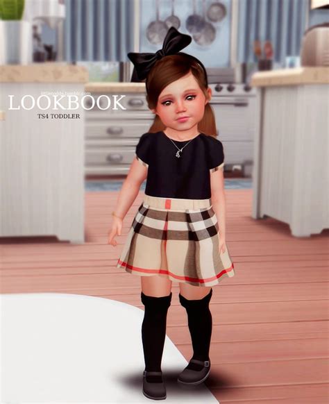 Burberry Dress Sfs Knee Socks Early Release Patreon By Sims4nexus Link