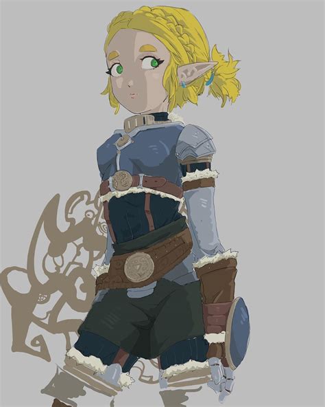 Legend Of Zelda Breath Of The Wild Sequel Inspired Concept Art Princess Zelda Ready For Battle